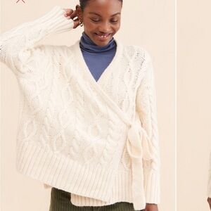 Little Lies Cream Cable Knit Sweater